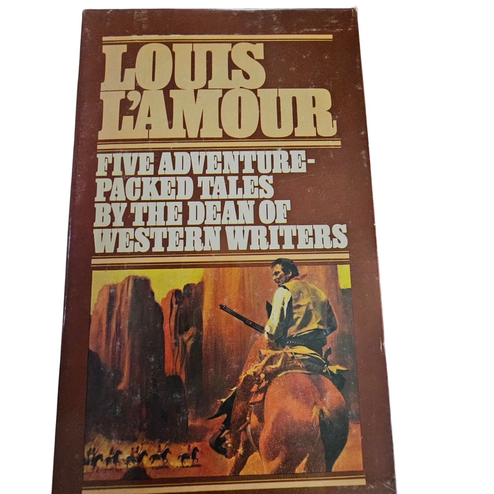 Vintage Louis L'Amour Box Set 5 Western Books Paperbacks 1950s Fiction